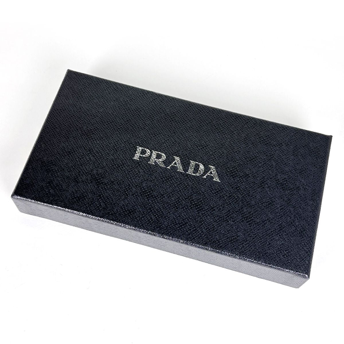 Prada Wallet Round Zip Saffiano Leather Nero — view 7