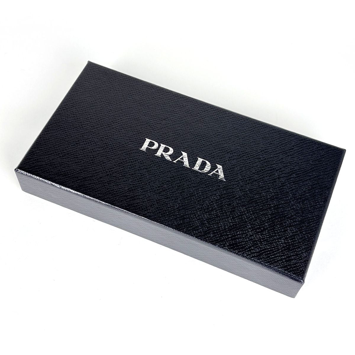 Prada Wallet Round Zip Saffiano Leather Navy — view 8