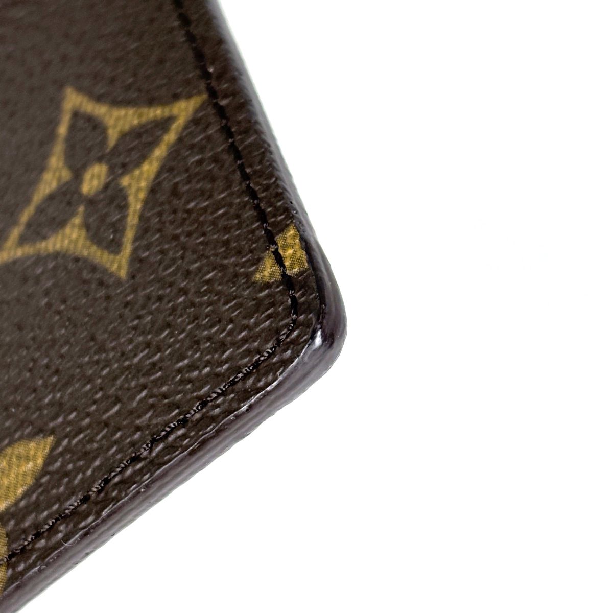 Louis Vuitton Porte Cartes Simple Card Case Regular Era Holder Monogram Brown — view 3