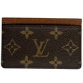 Louis Vuitton Porte Cartes Simple Card Case Regular Era Holder Monogram Brown