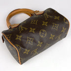 Louis Vuitton Mini Speedy Handbag 2-Way Monogram Brown — view 2