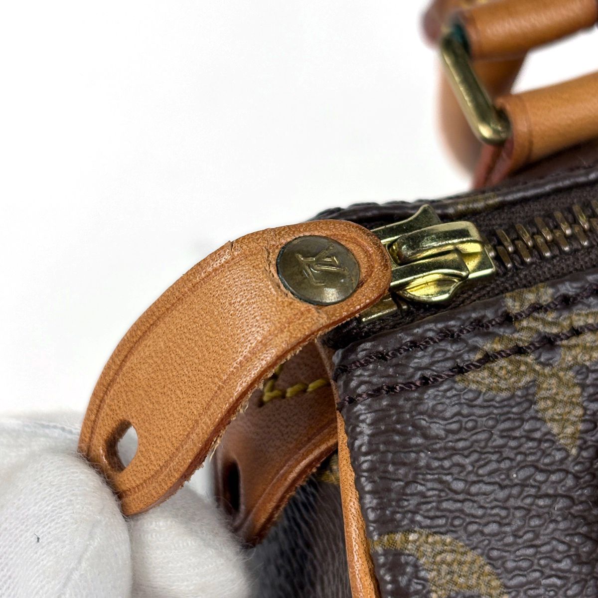 Louis Vuitton Mini Speedy Handbag 2-Way Monogram Brown — view 4