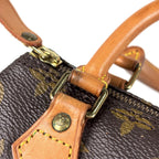 Louis Vuitton Mini Speedy Handbag 2-Way Monogram Brown — view 6