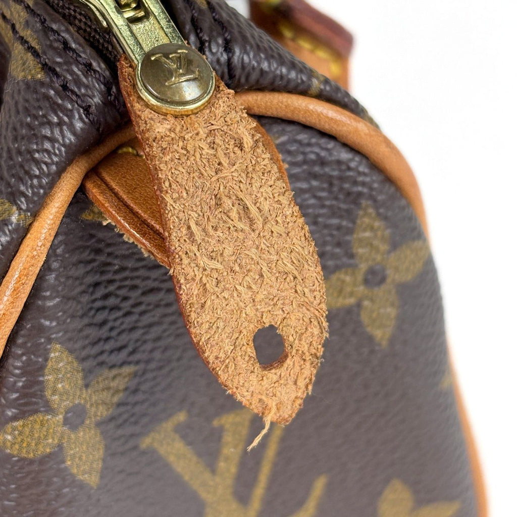 Louis Vuitton Mini Speedy Handbag 2-Way Monogram Brown — view 5