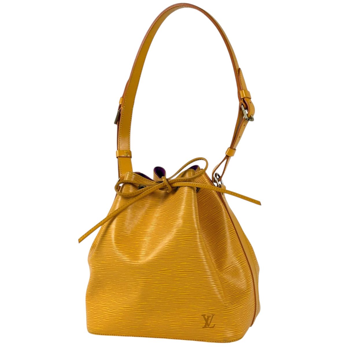 Louis Vuitton Shoulder Bag Drawstring Epi Tassili Yellow