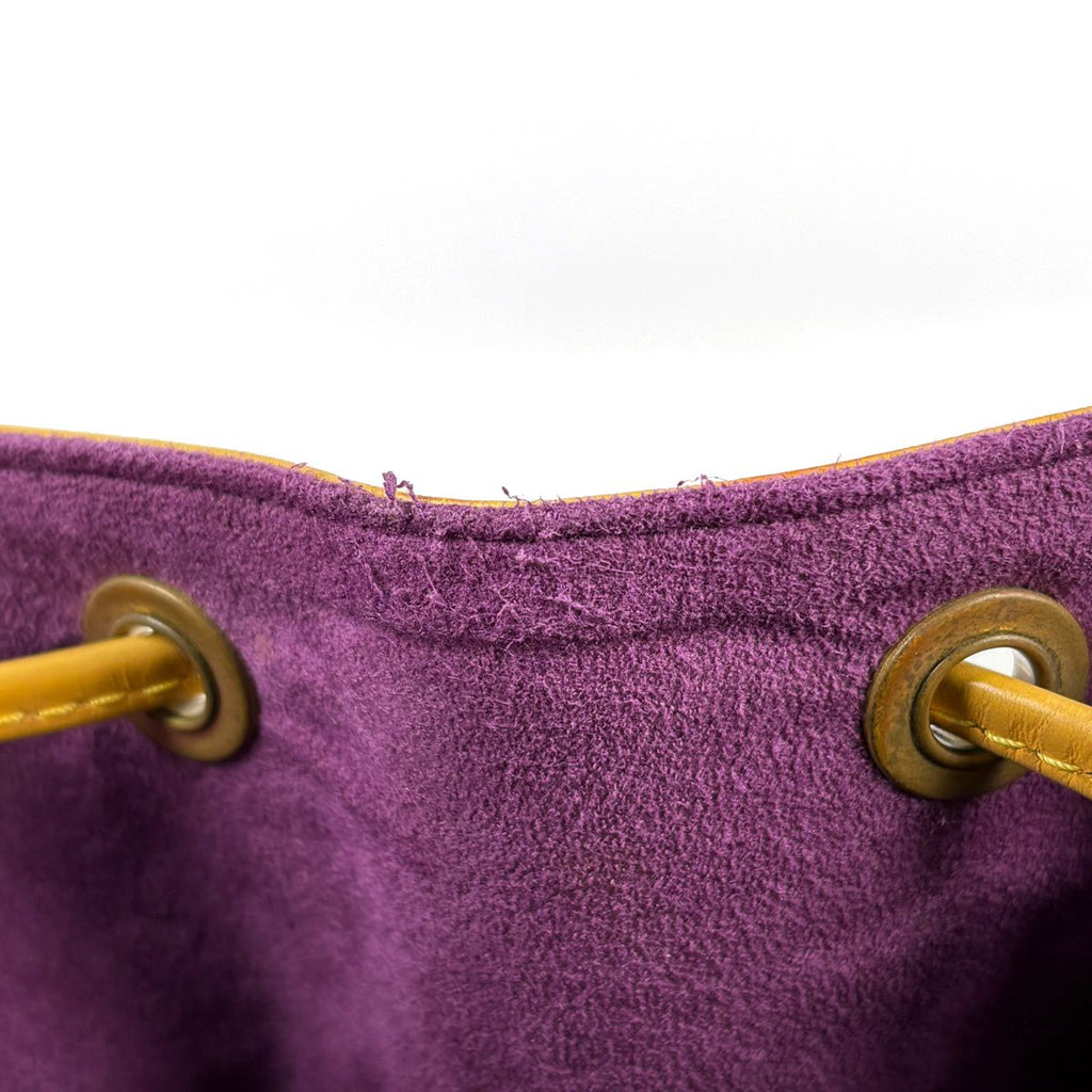 Louis Vuitton Shoulder Bag Drawstring Epi Tassili Yellow — view 6