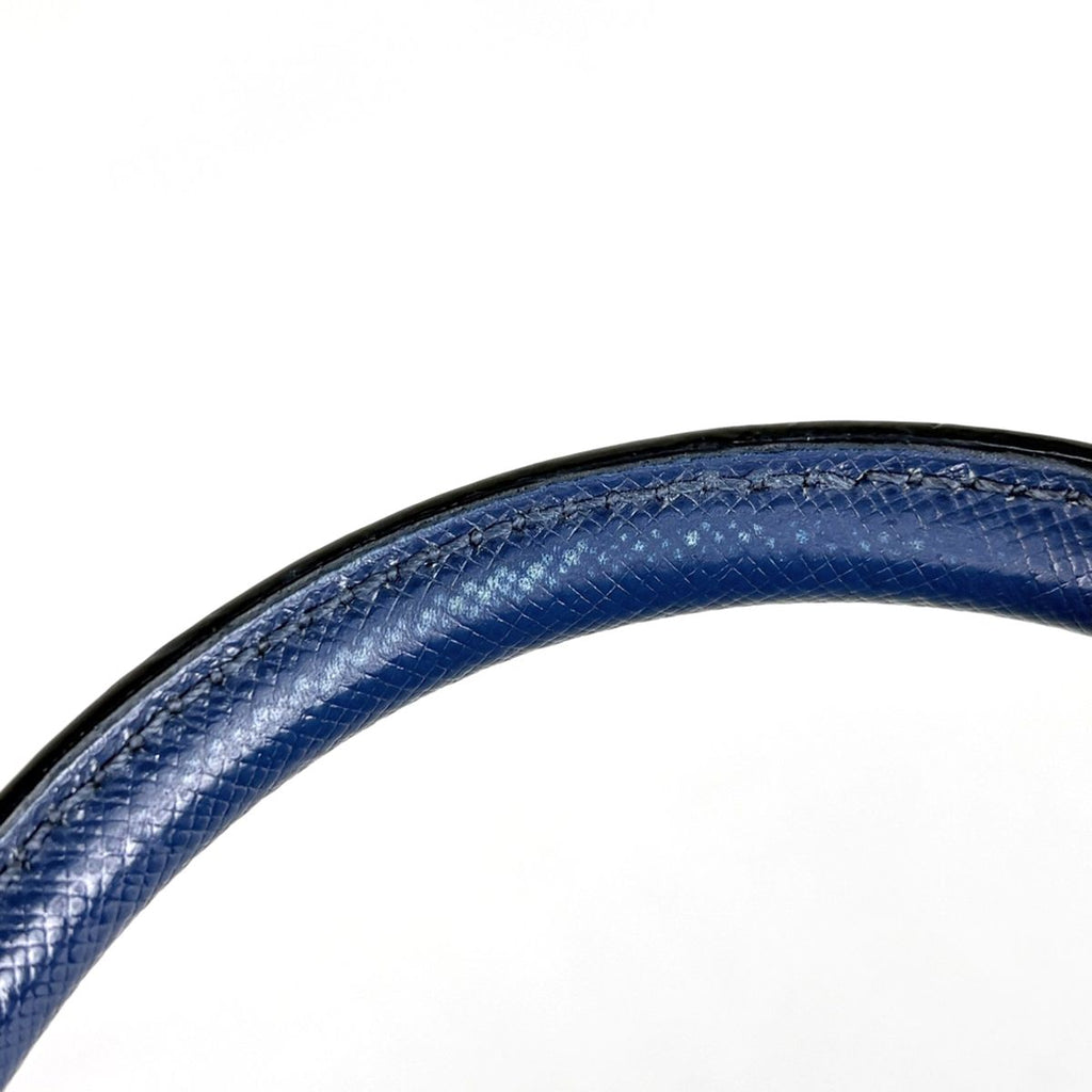 Prada Galleria Small Bag Handbag 2-Way Saffiano Leather Blue — view 6