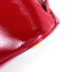 Prada Handbag Patent Saffiano Leather Rosso — view 3
