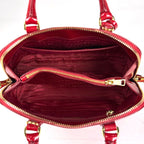 Prada Handbag Patent Saffiano Leather Rosso — view 7