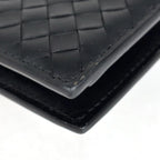 Bottega Veneta Intrecciato Bifold Wallet Leather Black — view 3