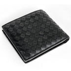 Bottega Veneta Intrecciato Bifold Wallet Leather Black — view 2