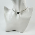 Dior Logo Venetian Chain Necklace Plated Silver Vintage
