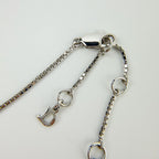 Dior Logo Venetian Chain Necklace Plated Silver Vintage — view 5