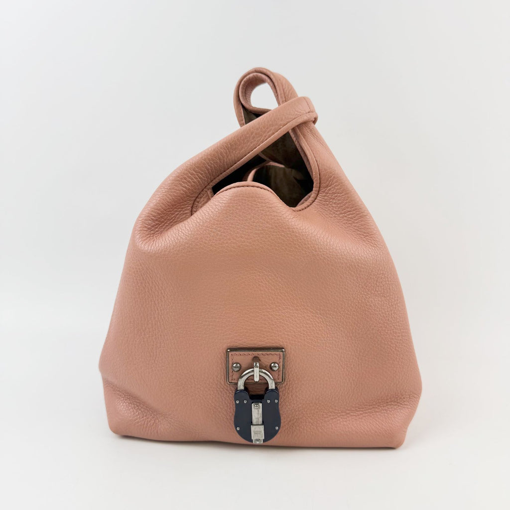 Loewe Karie PM Handbag Leather Pink Silver Vintage