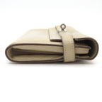 Hermes Wallet Kelly Long Tourtile Gray Silver — view 8