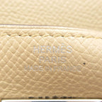 Hermes Wallet Kelly Long Tourtile Gray Silver — view 5