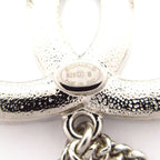 Chanel Brooch CC Logo Silver Clear Heart Rhinestone Pearl — view 3