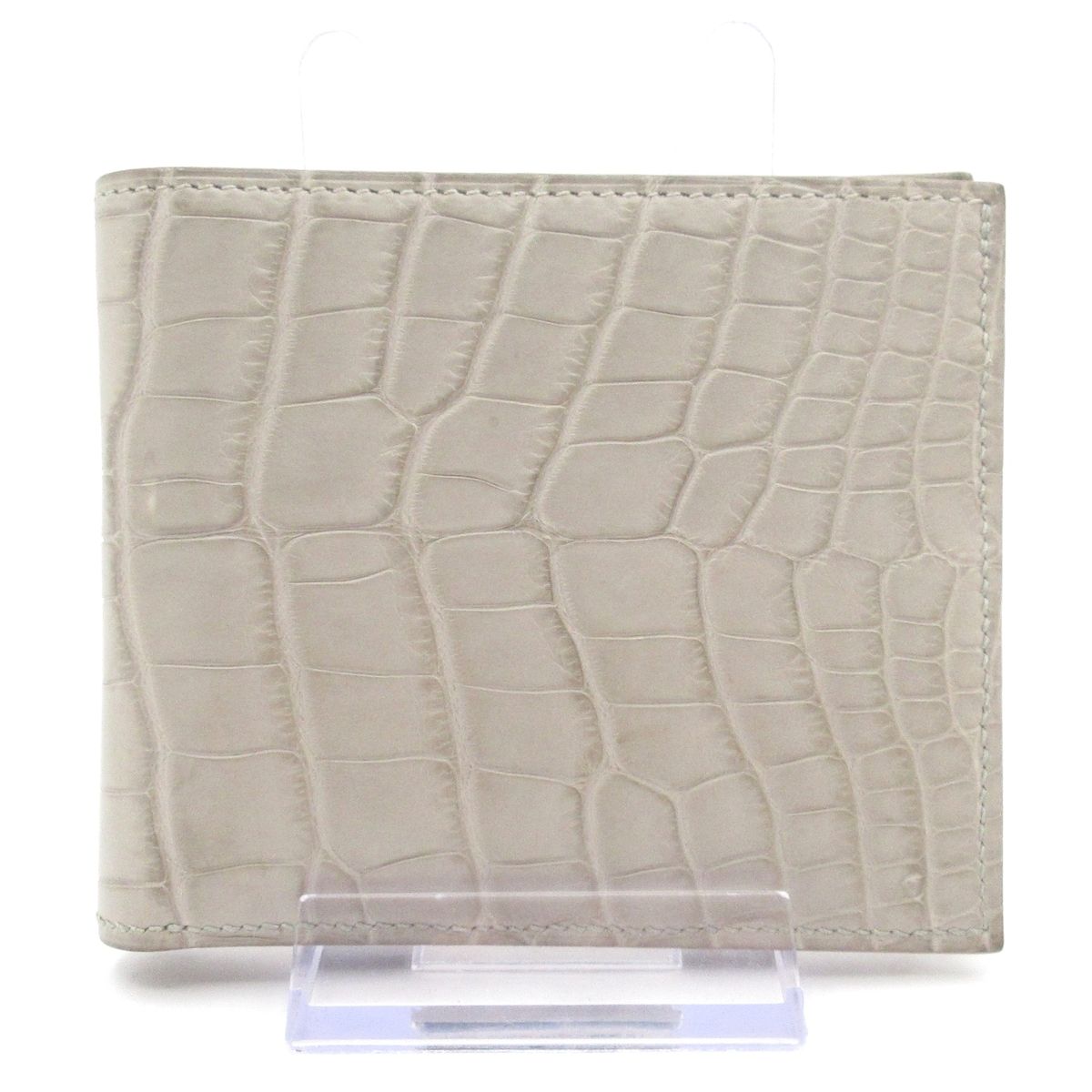 Hermes Billfold MC2 Copernicus Pearl Gray Wallet