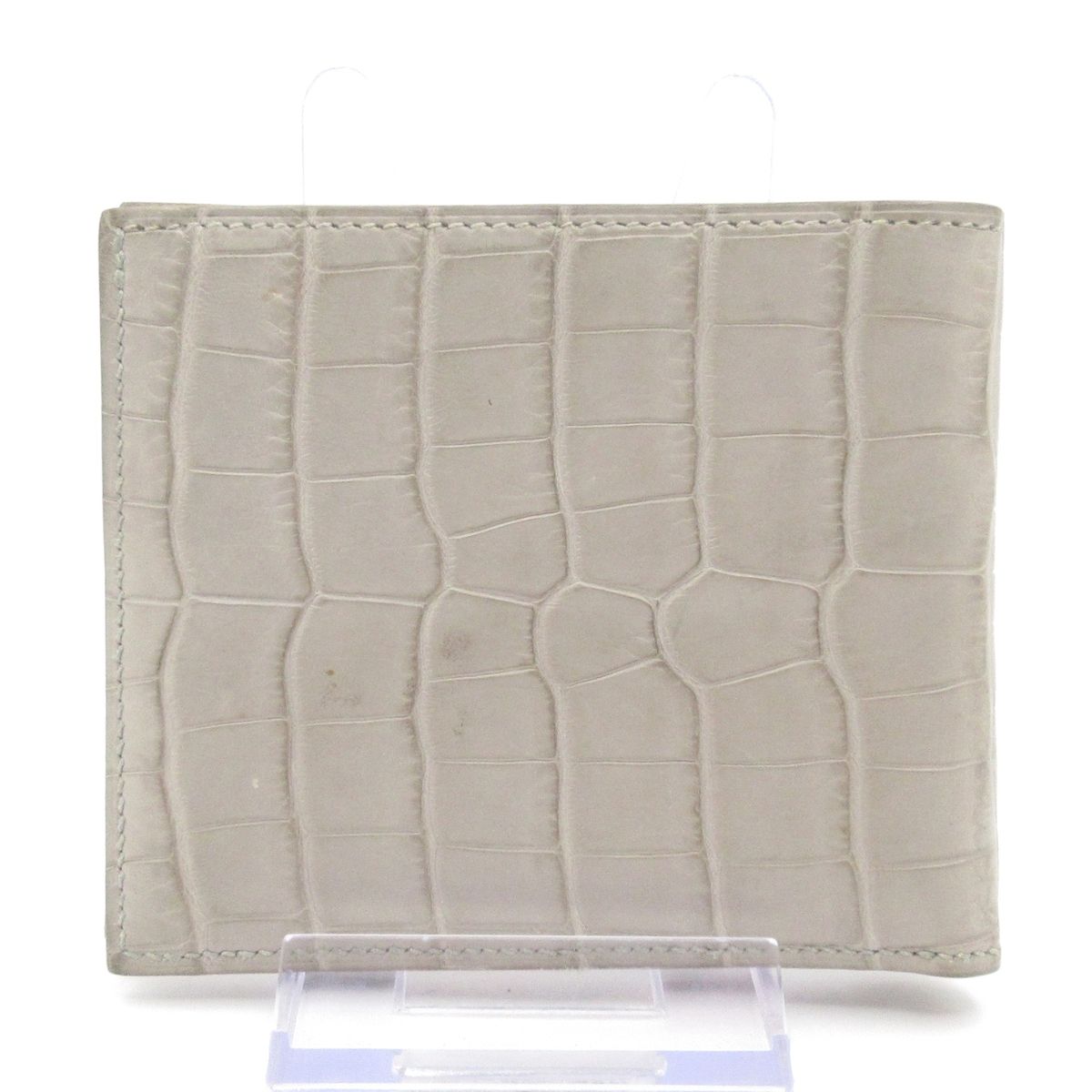 Hermes Billfold MC2 Copernicus Pearl Gray Wallet — view 2