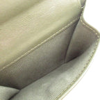 Chanel Bifold Wallet Quilted Khaki CC Logo — view 4