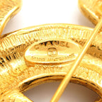 Chanel Brooch Gold CC Logo — view 3