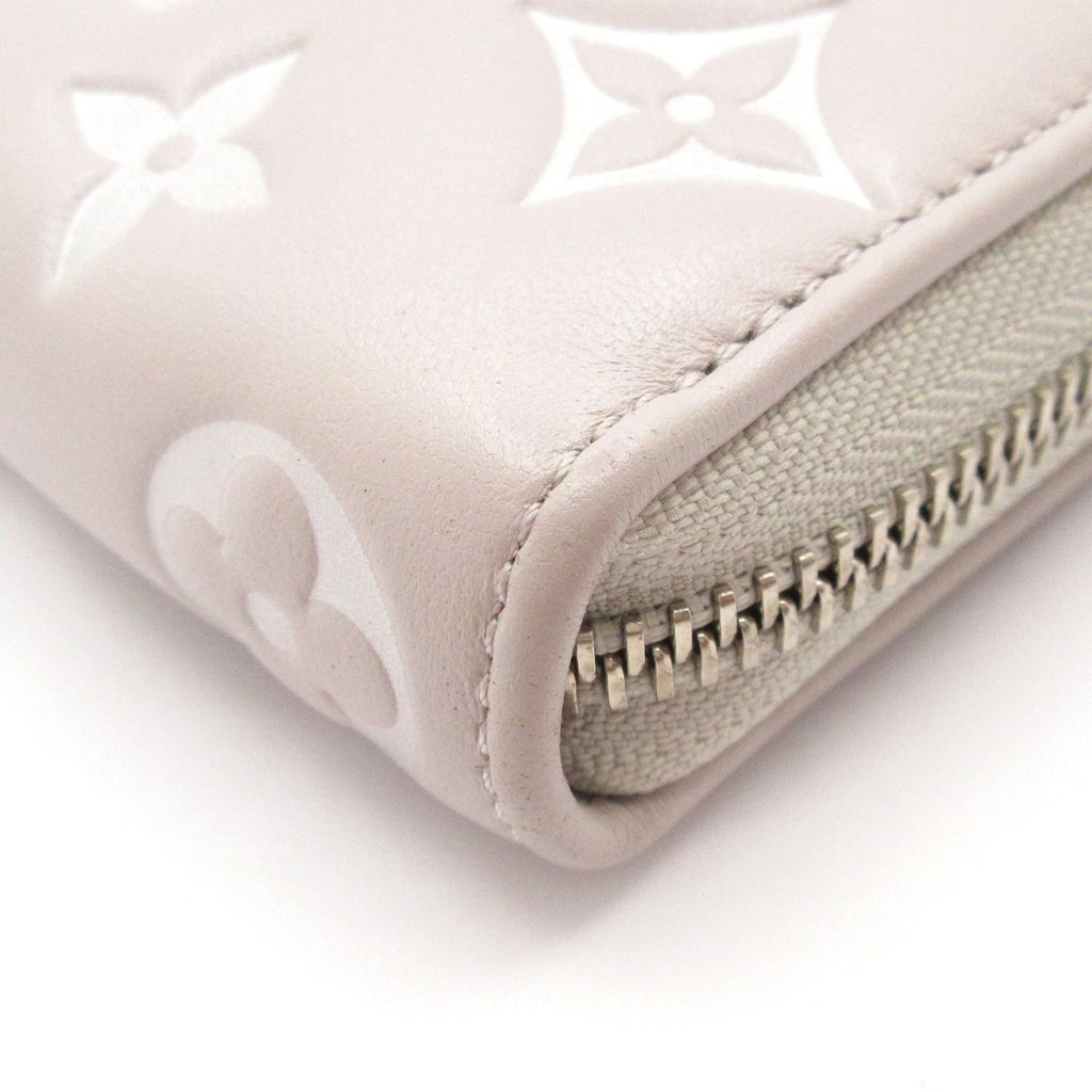 Louis Vuitton Wallet Cousin Zippy Blue Gray Leather — view 7