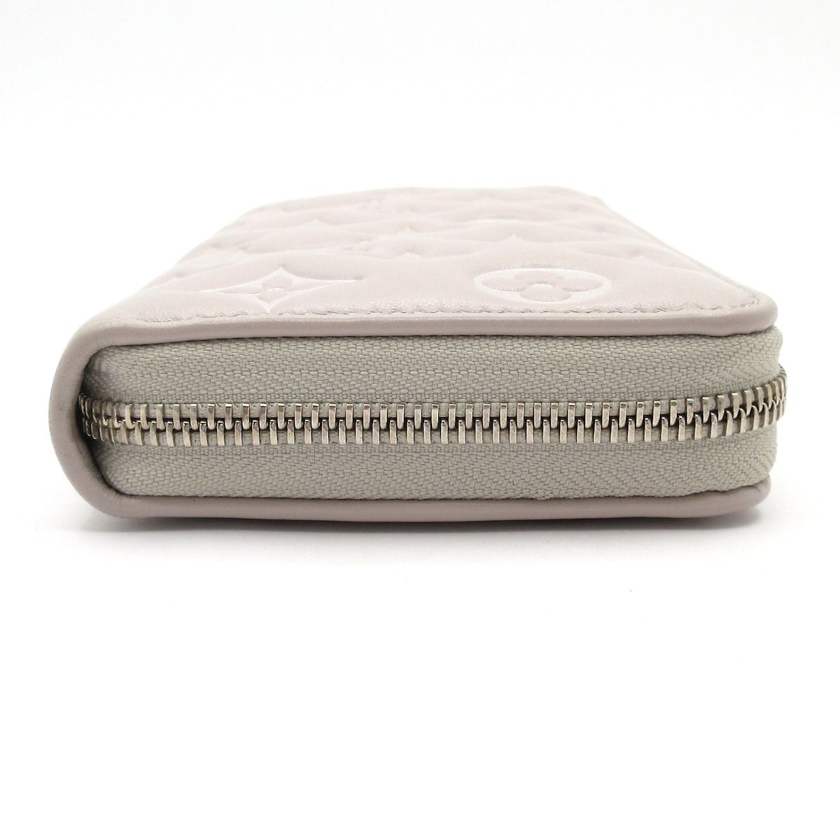 Louis Vuitton Wallet Cousin Zippy Blue Gray Leather — view 8