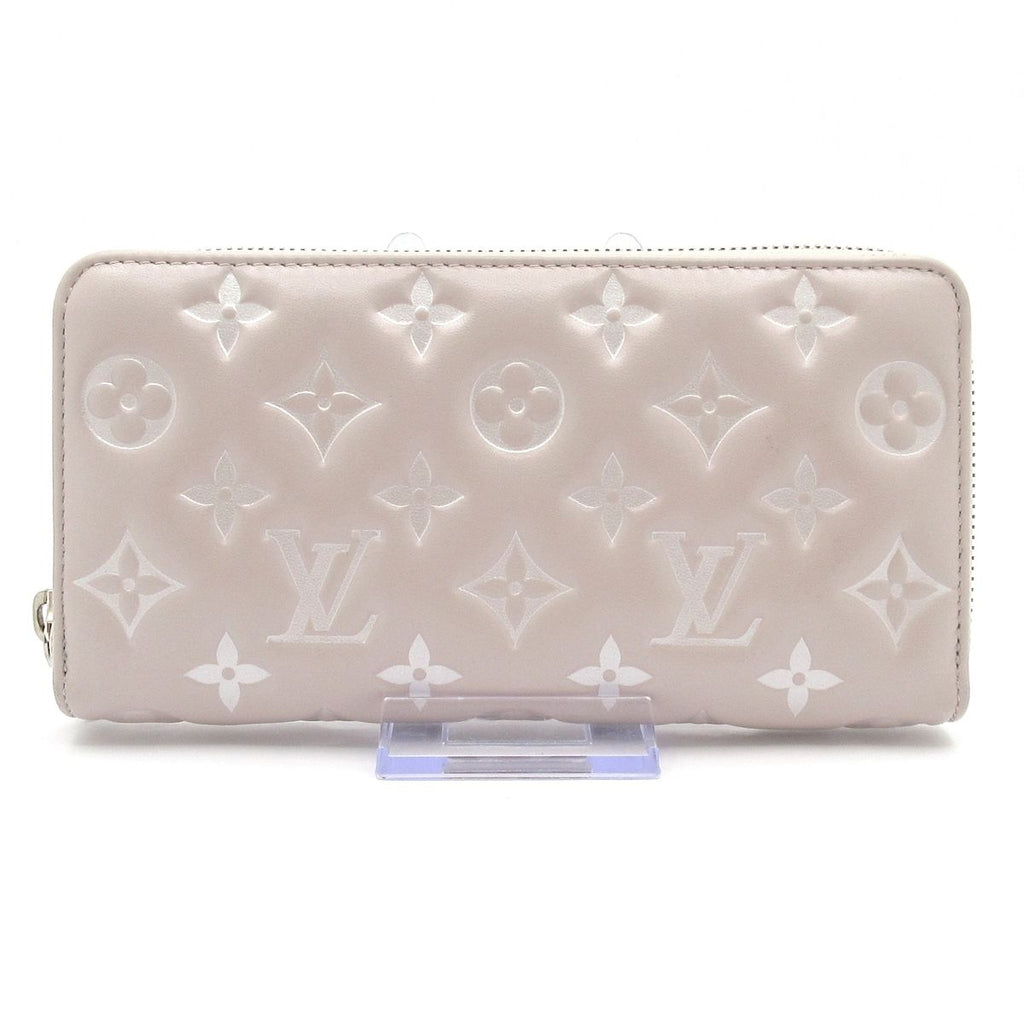 Louis Vuitton Wallet Cousin Zippy Blue Gray Leather