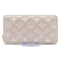 Louis Vuitton Wallet Cousin Zippy Blue Gray Leather
