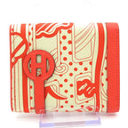 Hermes Coin Purse Avec Soie Ivory Red Silk — view 2