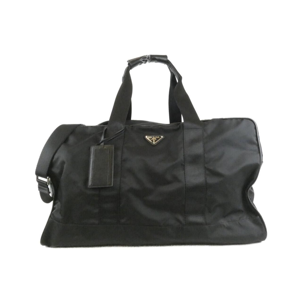 Prada Boston Bag Travel Bag Silver