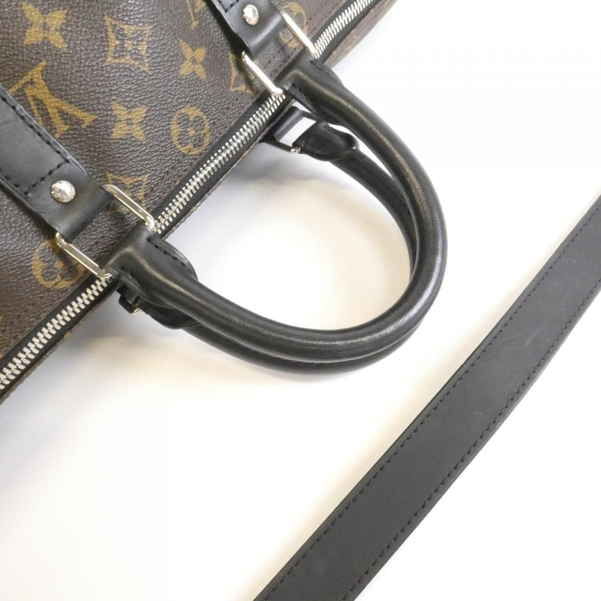 Louis Vuitton Monogram Macassar Keepall Bandouliere 45 Boston Bag — view 5