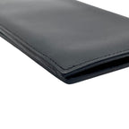 Dior Vintage Wallet Bifold Billfold Black Leather Logo Stamp Paris M5 — view 7