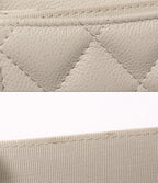 Chanel Mini Chain Wallet Quilted Gold Caviar Leather Shoulder Bag — view 7