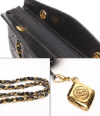 Chanel Chain Handbag Gold Quilted Lambskin — view 8