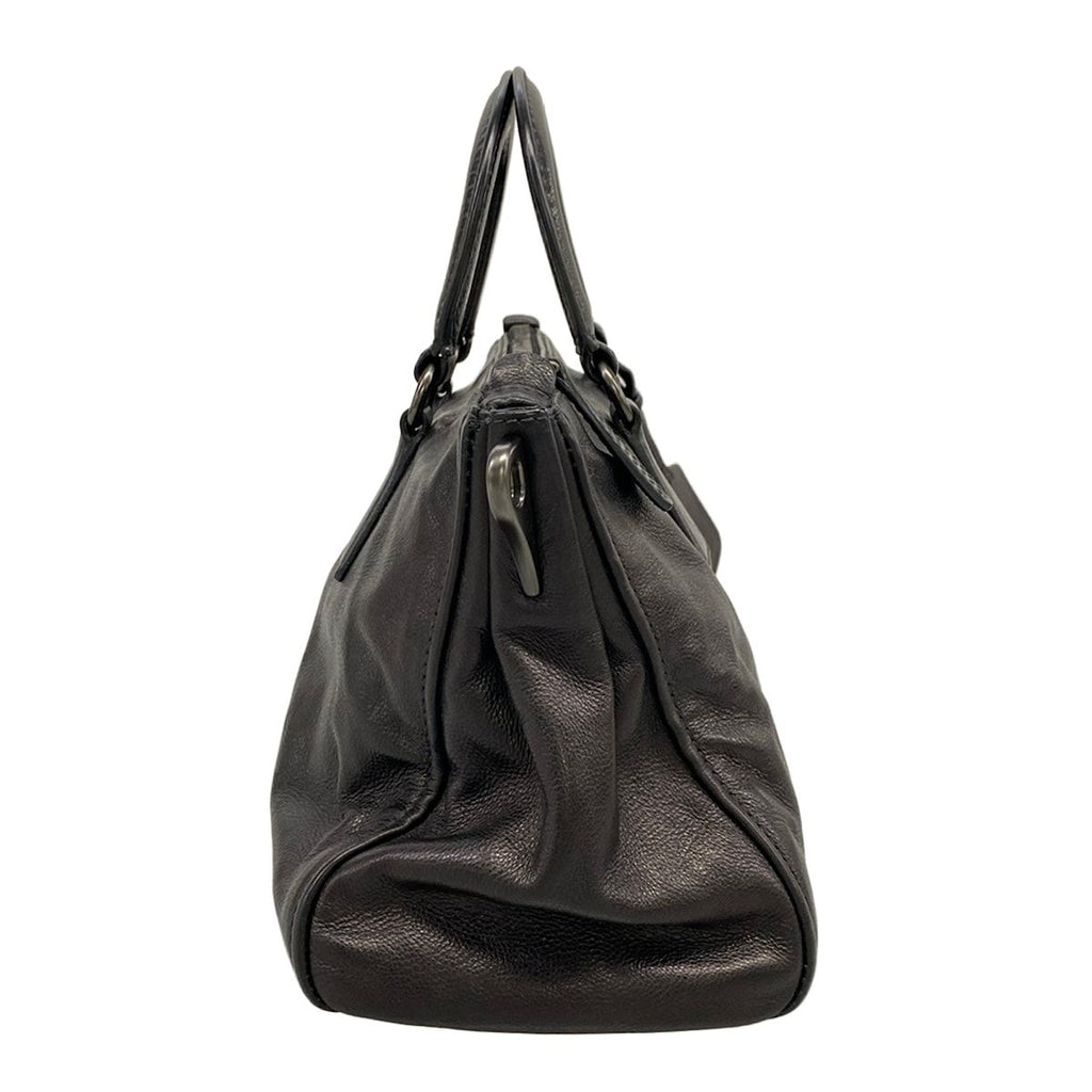 Prada Handbag Black Leather Tag — view 2