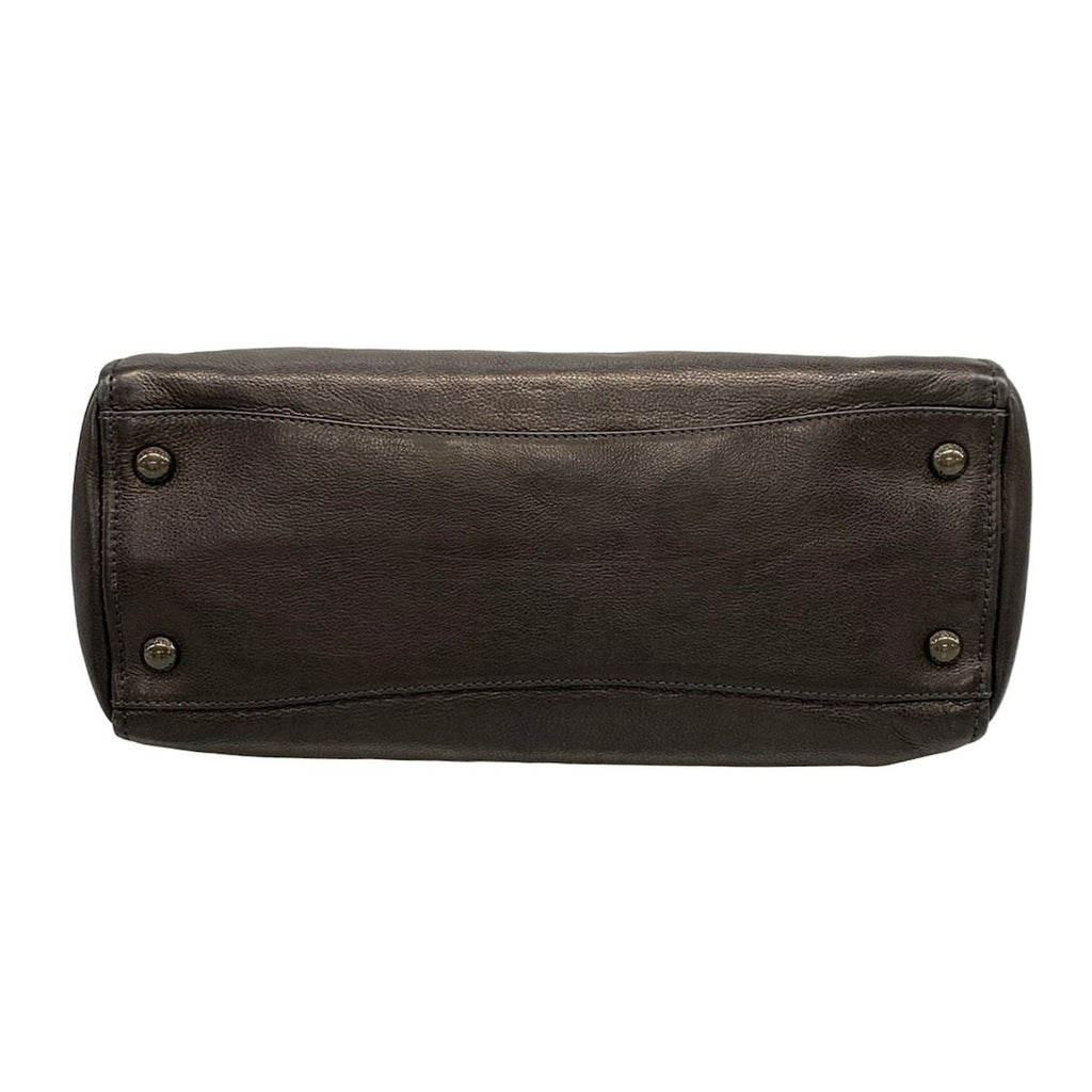 Prada Handbag Black Leather Tag — view 5