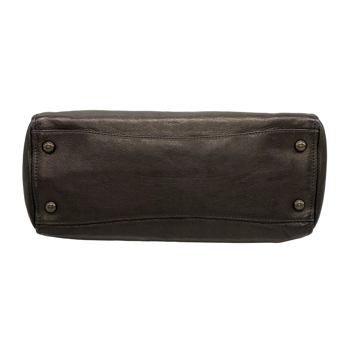 Prada Handbag Black Leather Tag — view 5