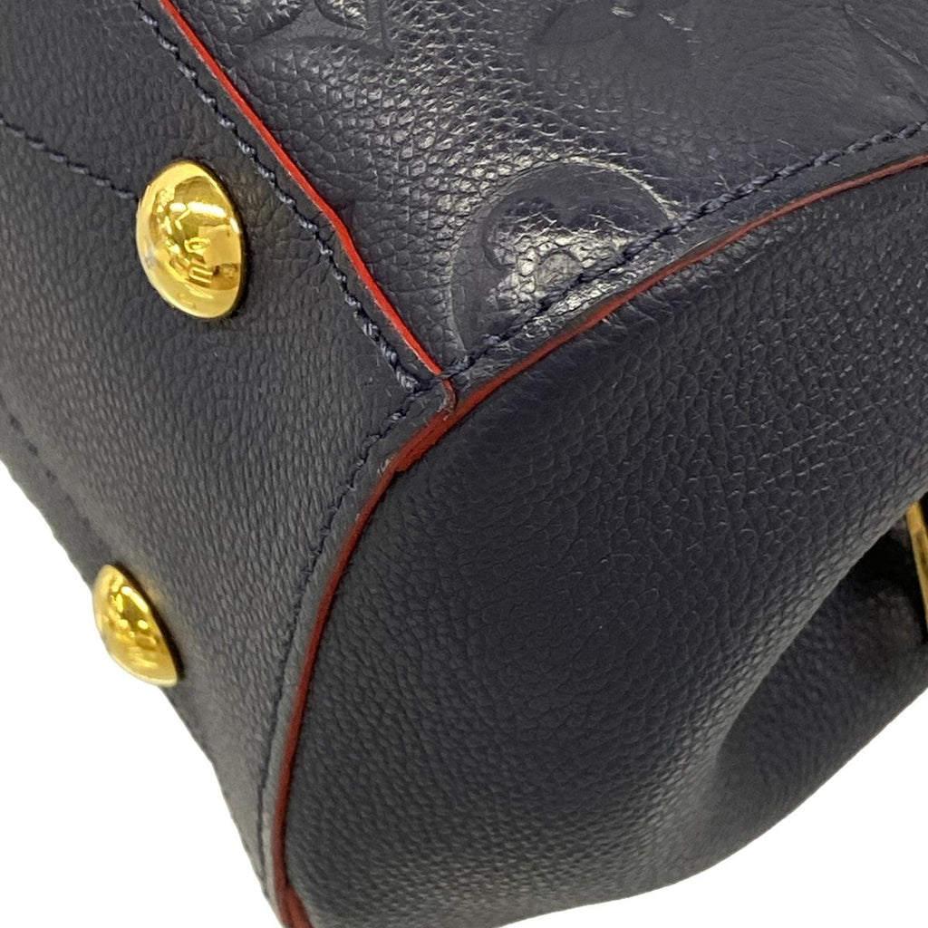 Louis Vuitton Handbag Monogram Empreinte Montaigne BB Marine Rouge Leather — view 6