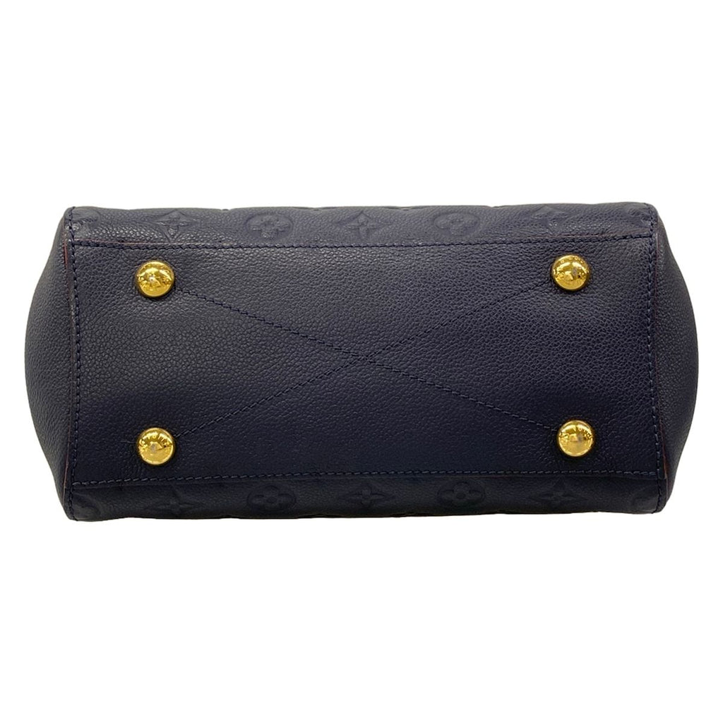 Louis Vuitton Handbag Monogram Empreinte Montaigne BB Marine Rouge Leather — view 5