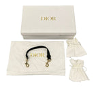 Dior Shoulder Bag Cannage Stitch Black Chain Smartphone Pochette Lambskin — view 8