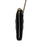 Dior Shoulder Bag Cannage Stitch Black Chain Smartphone Pochette Lambskin — view 4