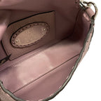 Fendi Handbag Baguette Mini Selleria Purple Leather — view 7