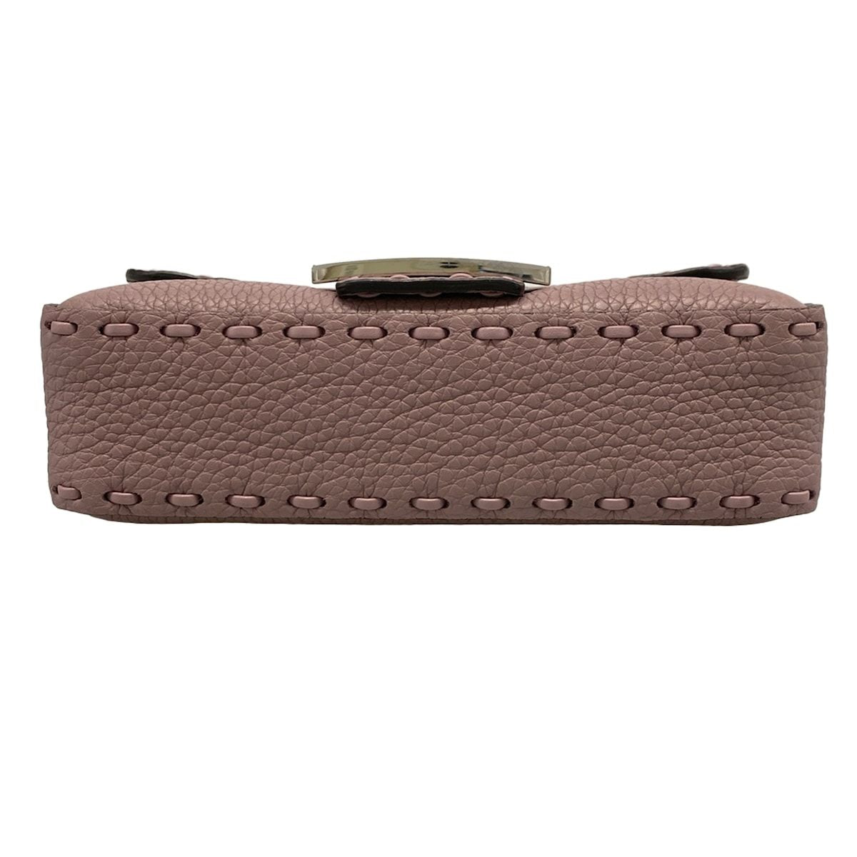 Fendi Handbag Baguette Mini Selleria Purple Leather — view 5