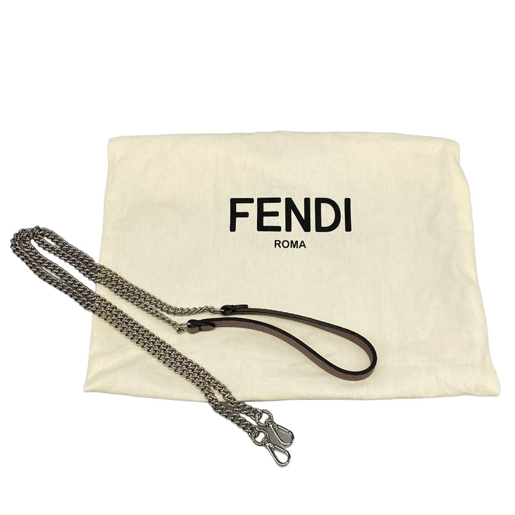 Fendi Handbag Baguette Mini Selleria Purple Leather — view 8