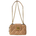 Chanel Shoulder Bag Coco Boy Pink Beige CC Logo Gold Chain Lambskin