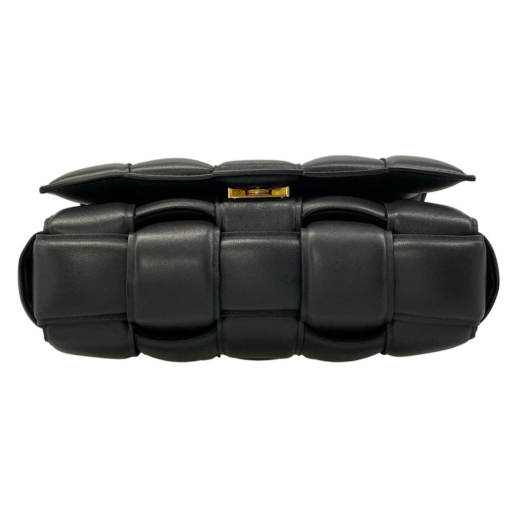 Bottega Veneta Shoulder Bag Padded Cassette Black Lambskin — view 5
