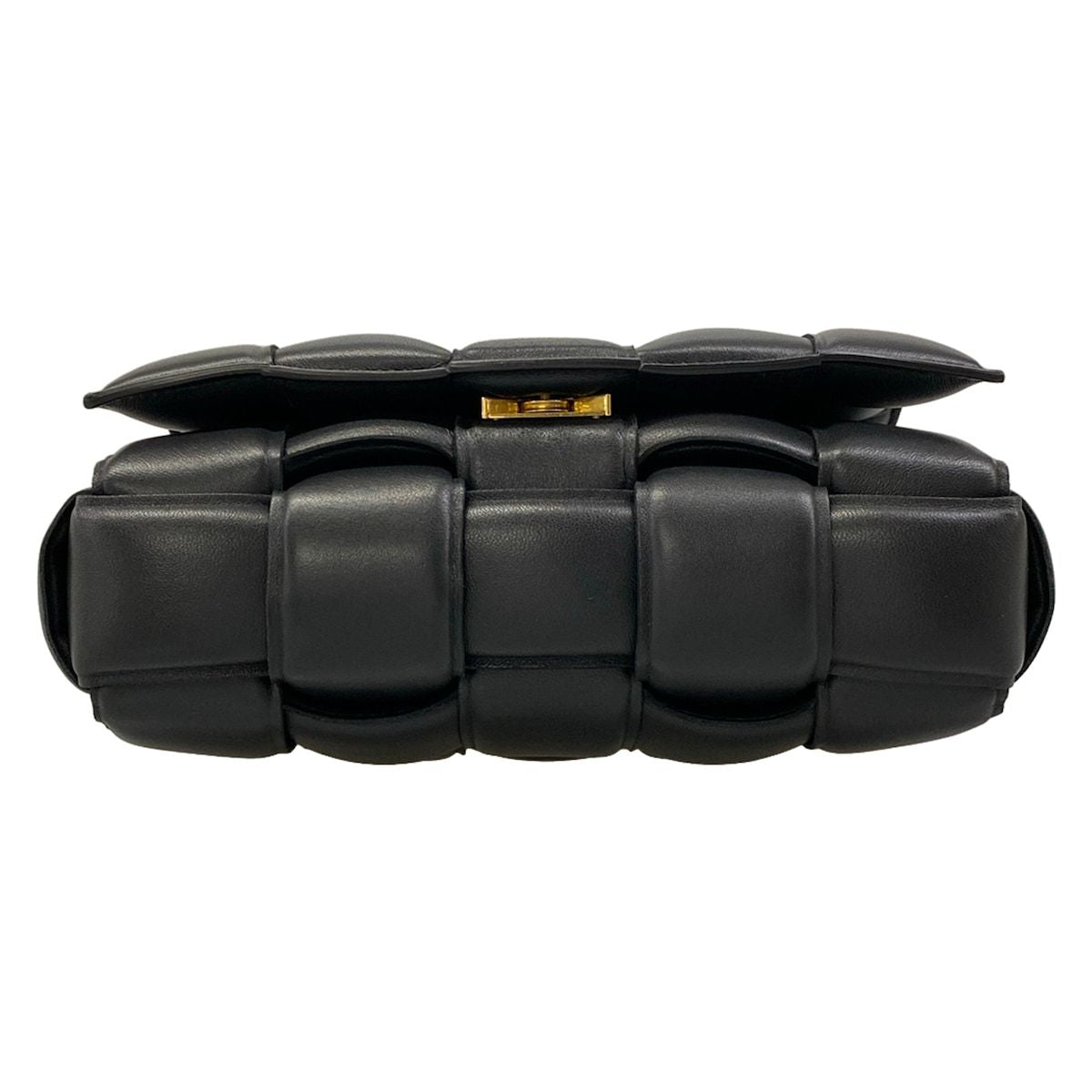 Bottega Veneta Shoulder Bag Padded Cassette Black Lambskin — view 5