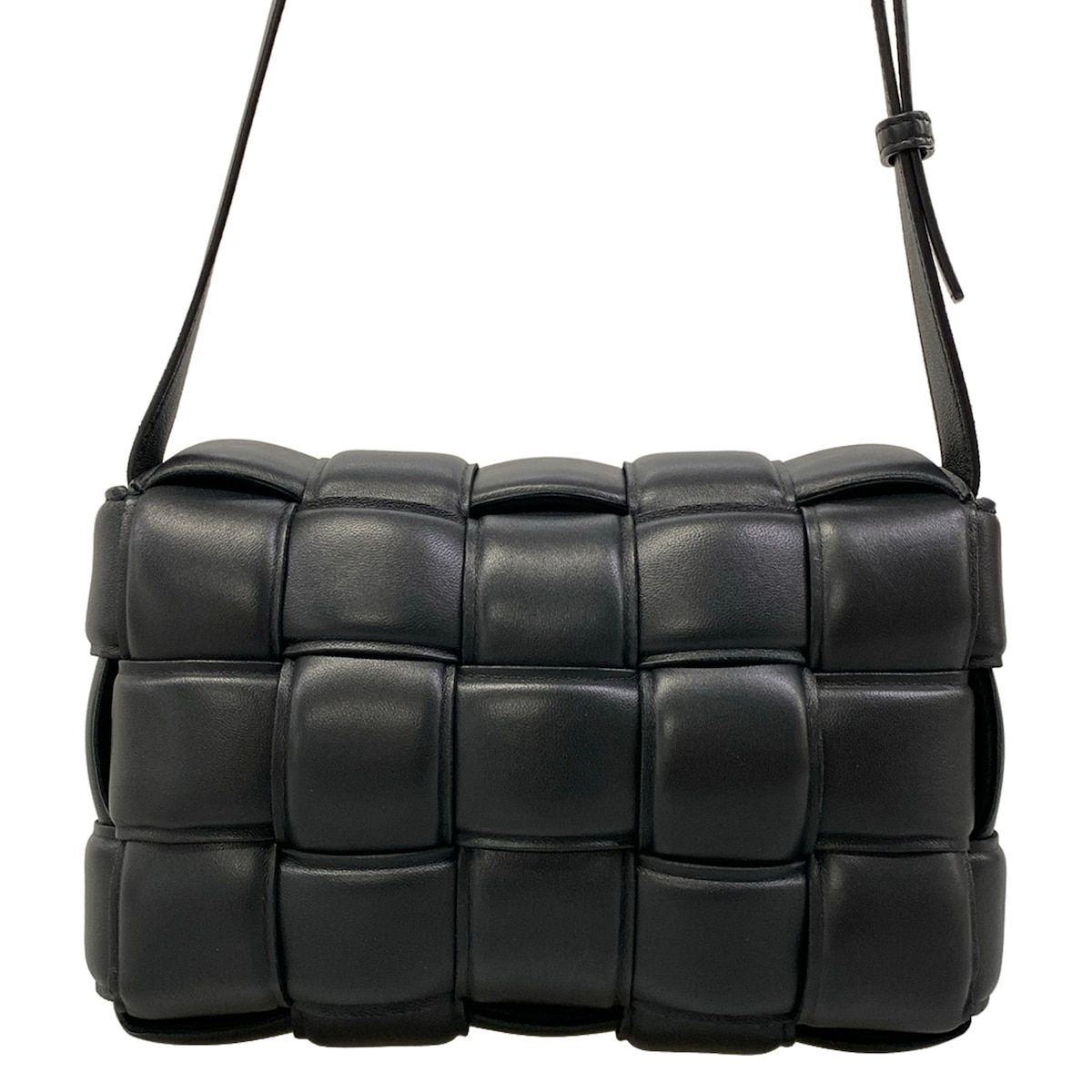 Bottega Veneta Shoulder Bag Padded Cassette Black Lambskin — view 3