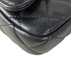 Chanel Wallet Quilted Flap Phone Case Black Gold — view 7